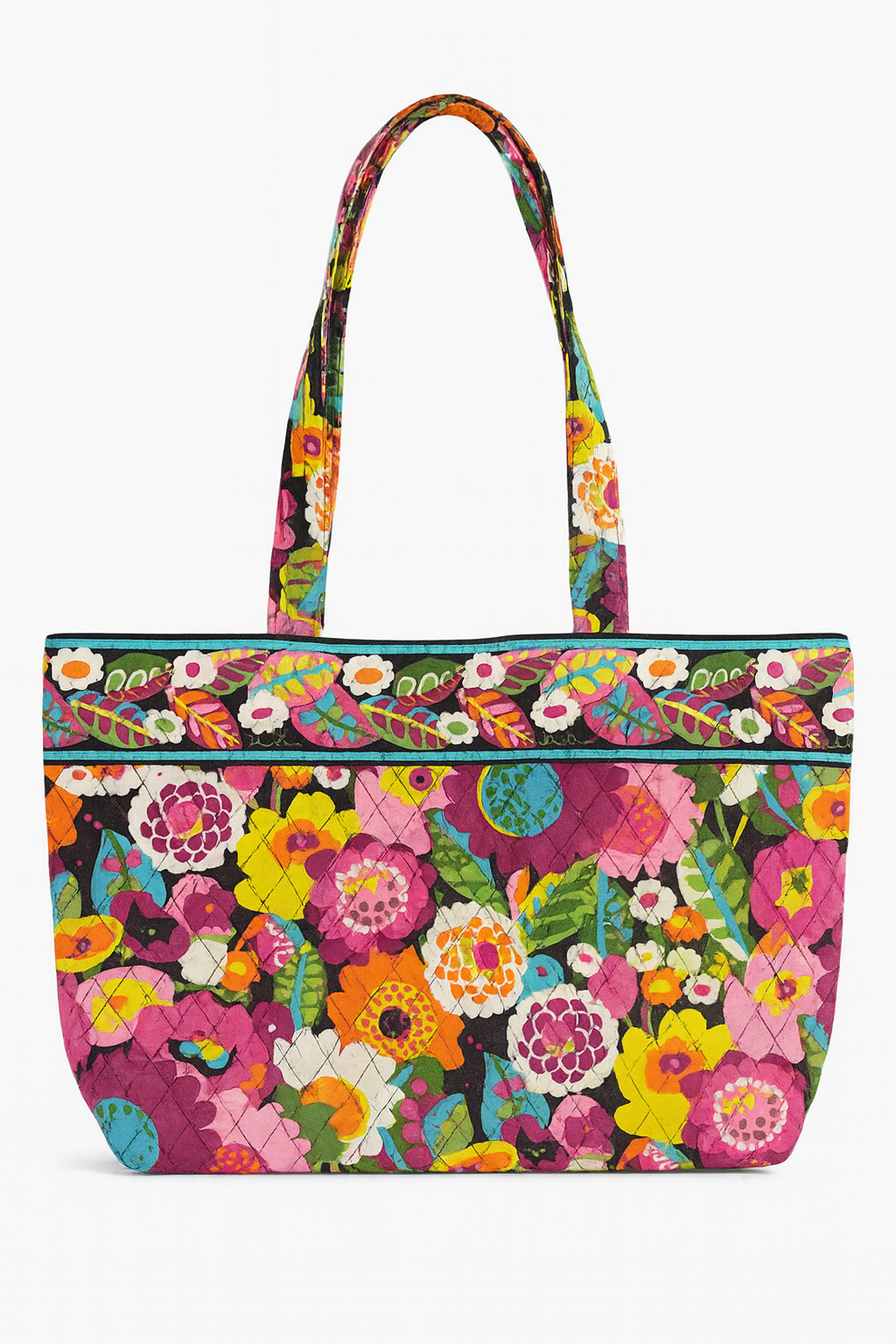 Vera Bradley Petal Paisley Quilted Floral Tote Bag – Large Shoulder Tote