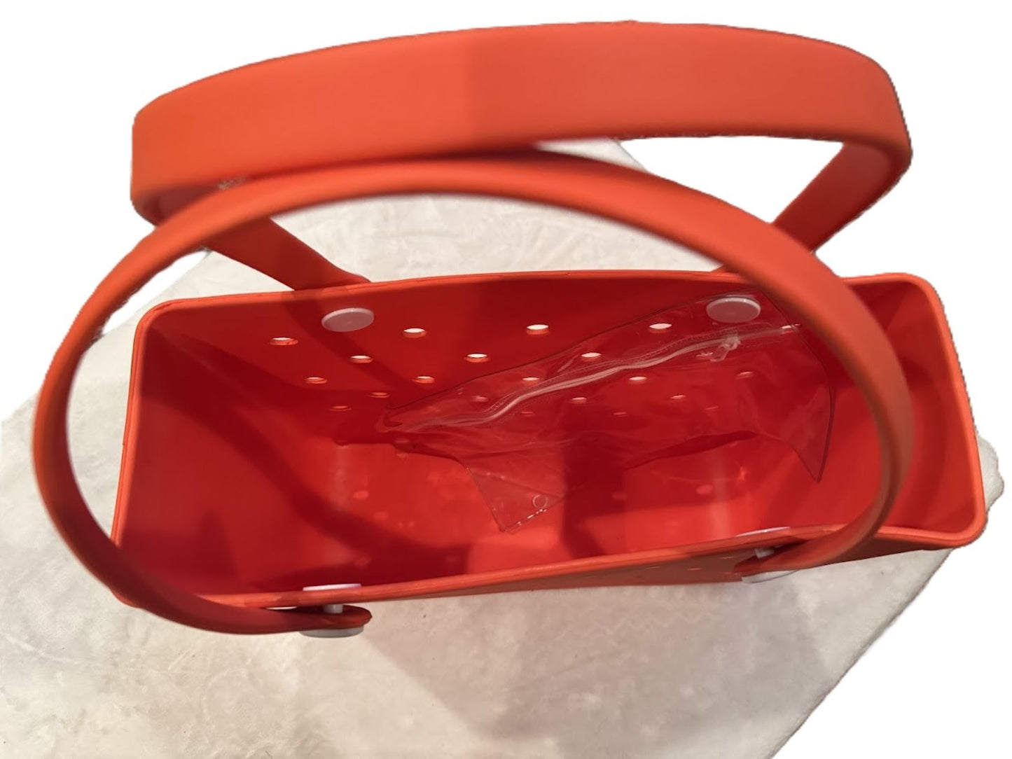 Medium Pink or Orange Croc Bag | Versatile Waterproof Tote for Shopping, Beach, & Travel