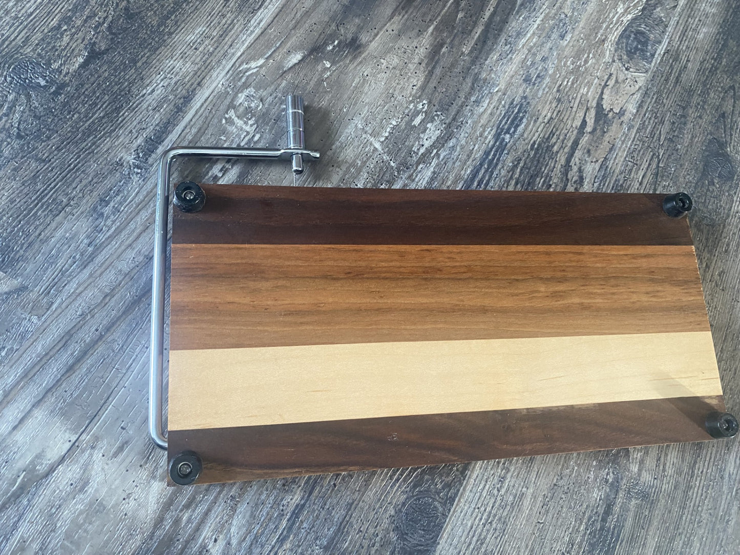 Board 07.30.09 Walnut, Cherry & Maple Cheese Slicer Board | Timber to Table