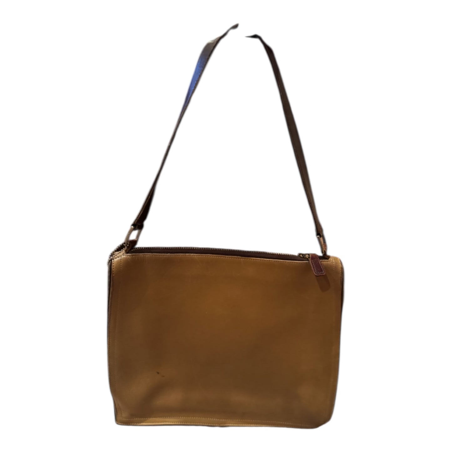 Vintage COACH D9B-8143 Glove-Tanned Leather Crossbody Bag Brown