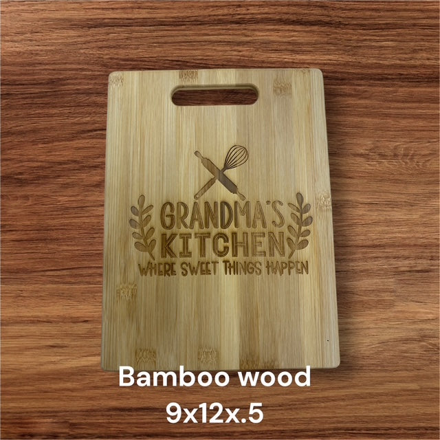 Board 07.05 Grandma’s Kitchen Bamboo Cutting Board