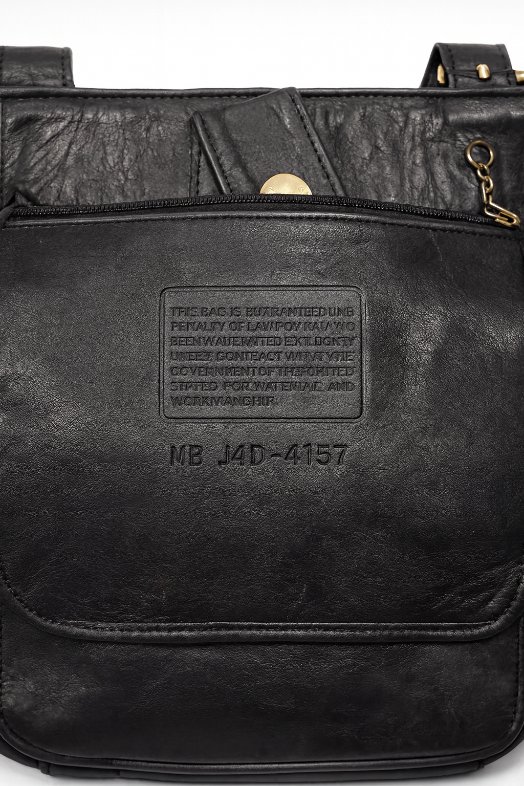 Coach Black Leather Tote Shoulder Bag (Style J4D-4157)