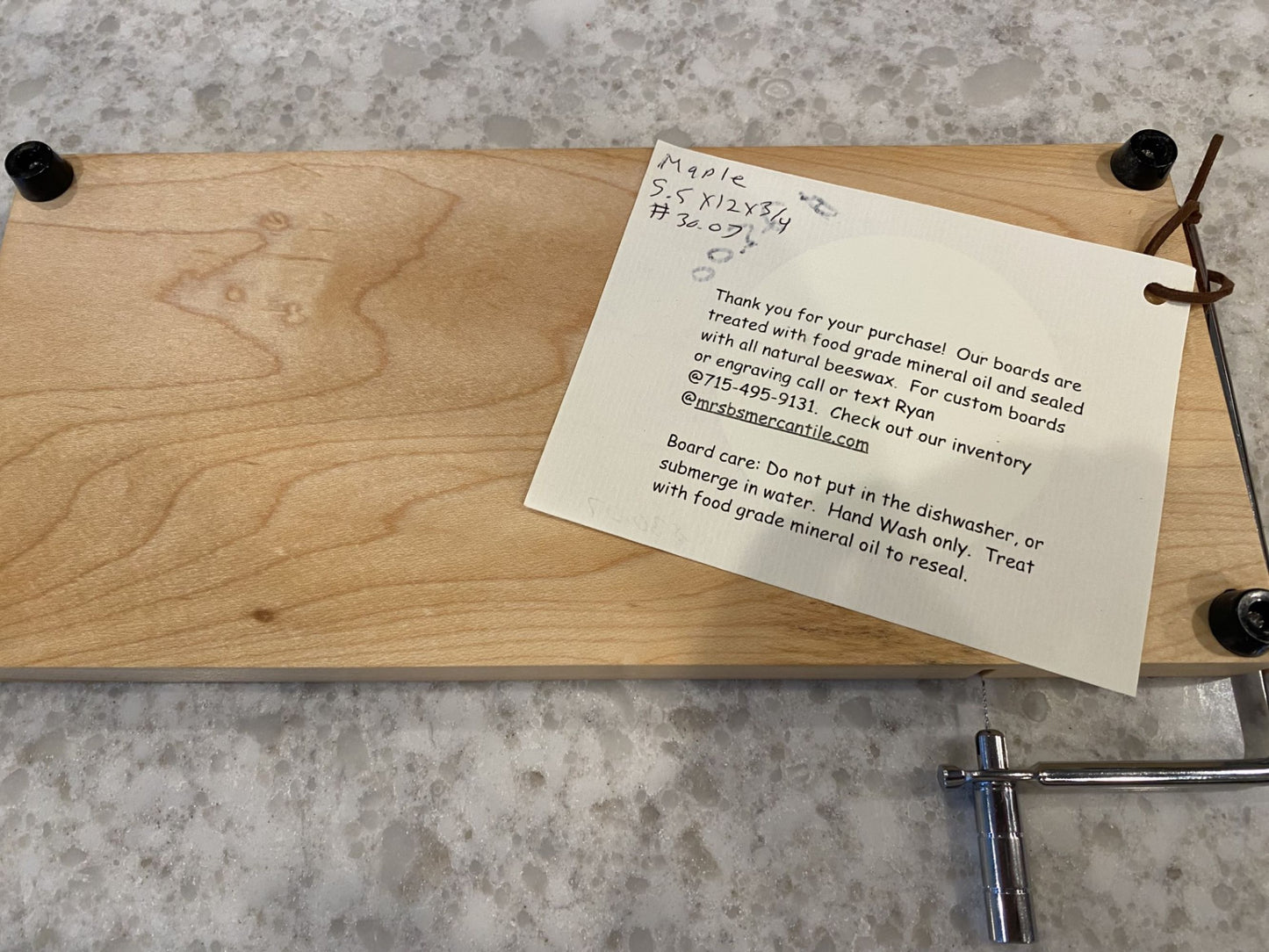 Minnesota Vikings Cheese Slicer – Handmade Maple Wood Board