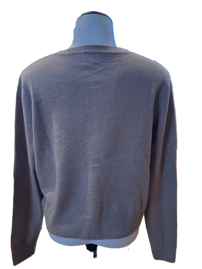 A New Day Taupe Button Front Cardigan Sweater Women’s Small Soft Knit