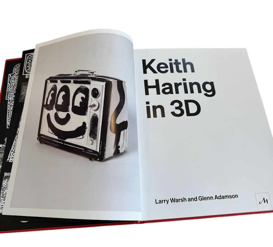 Keith Haring in 3D Hardcover Coffee Table Art Book by Larry Warsh & Glenn Adamson
