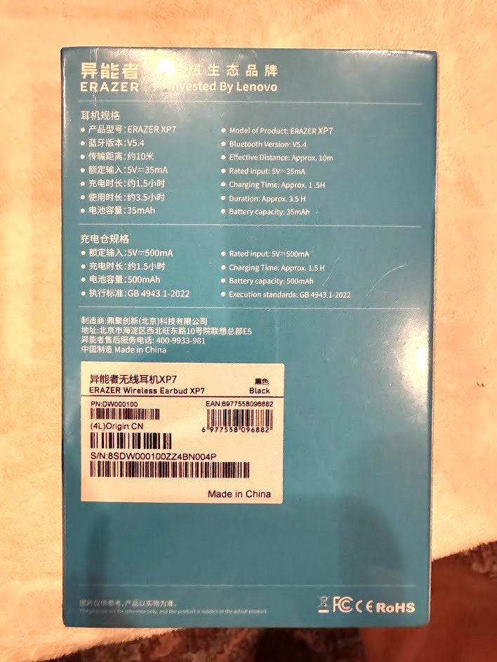 ERAZER XP7 OWS AI-Translation Wireless Earbuds