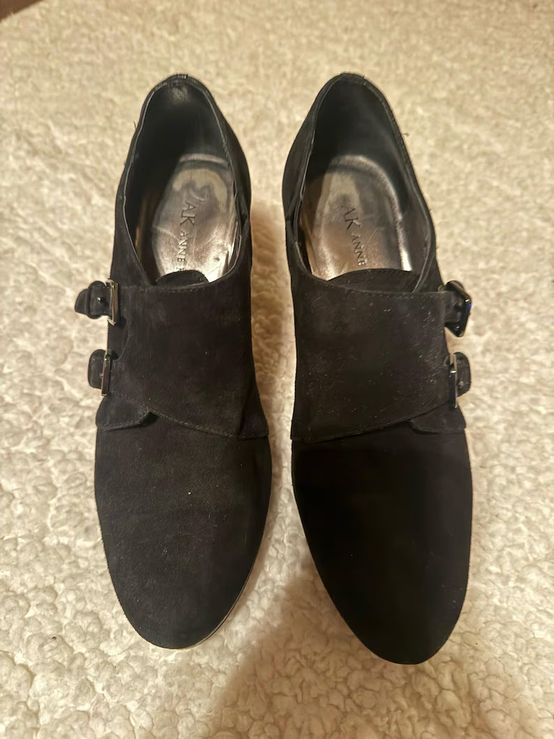 Anne Klein Women’s High Heels – Double Monk Strap, Size 6.5