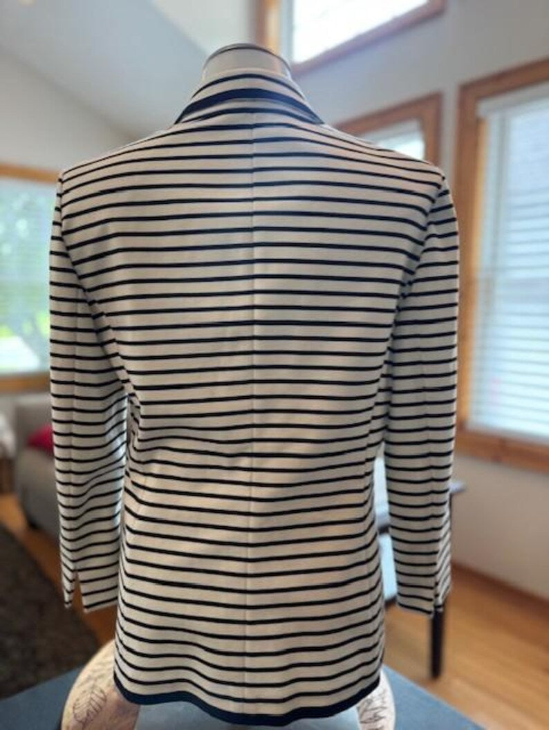 Nine West Striped Blazer | Women’s Career Style Jacket Size 6