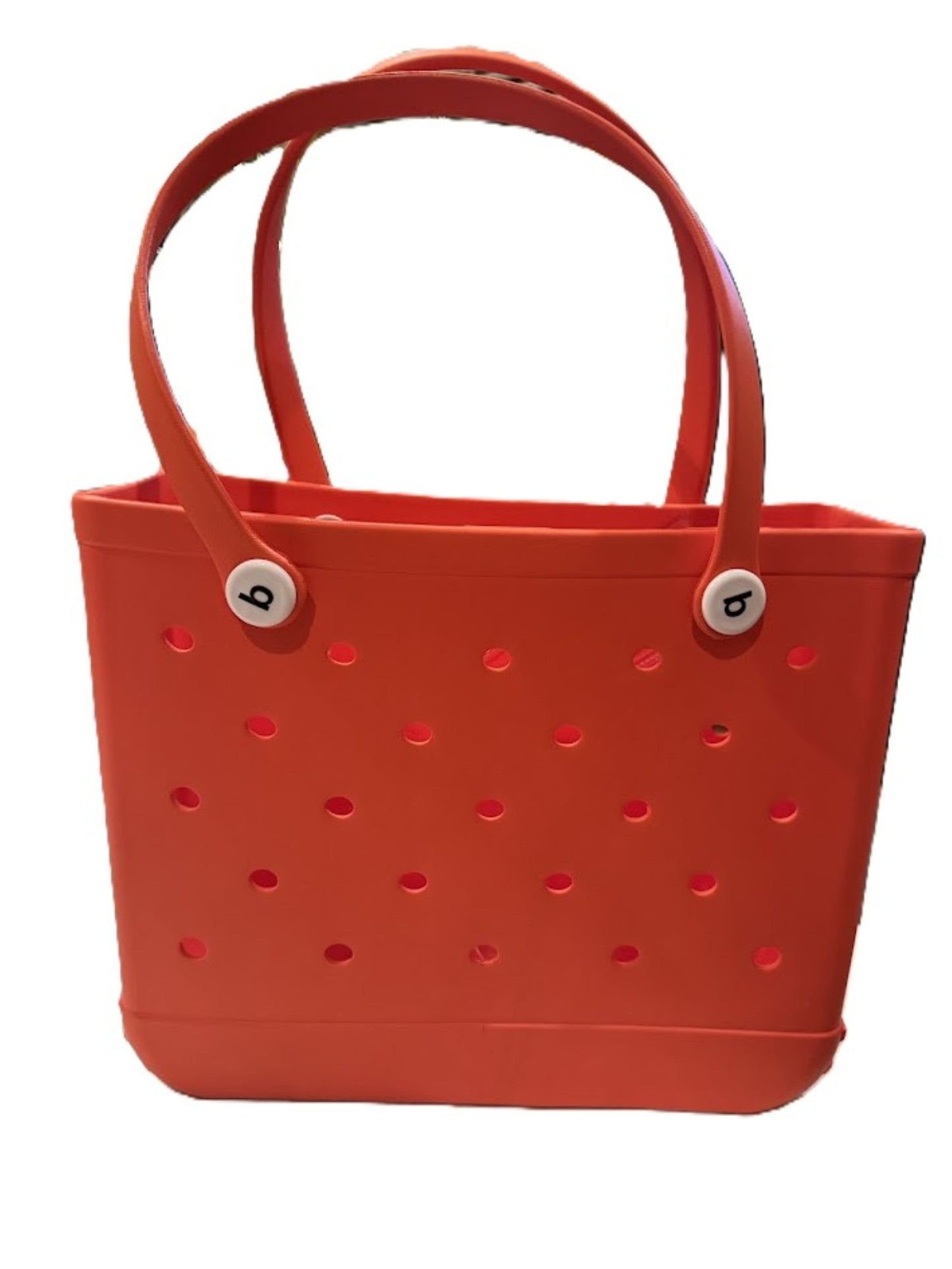Medium Pink or Orange Croc Bag | Versatile Waterproof Tote for Shopping, Beach, & Travel