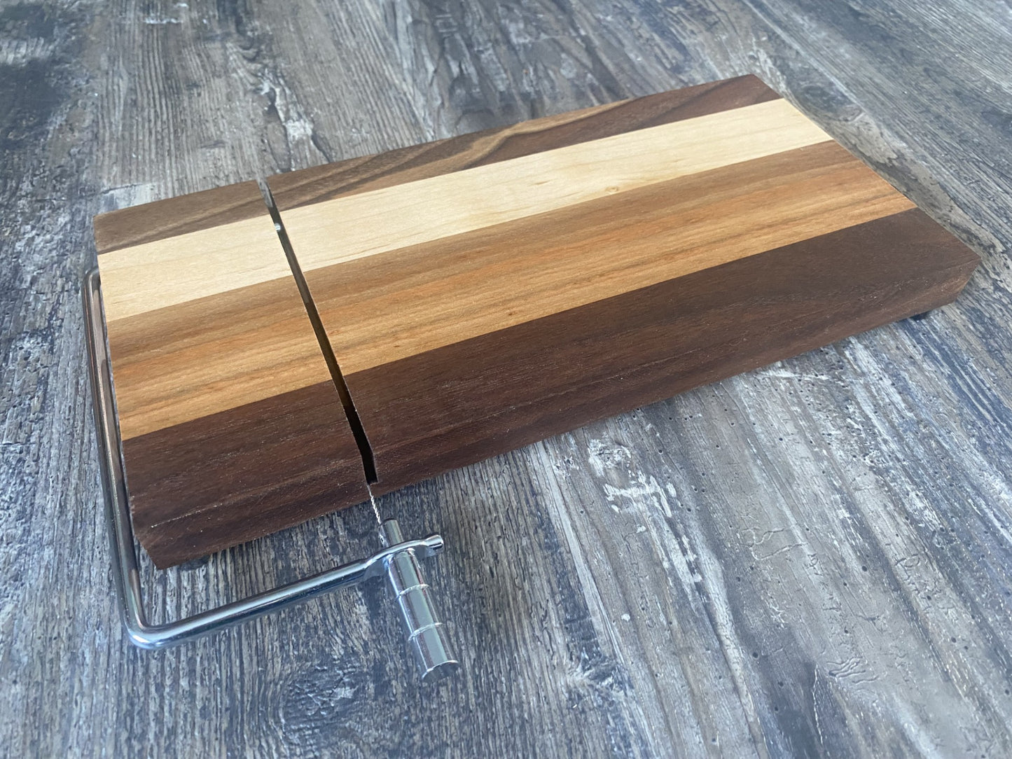 Handcrafted Walnut, Cherry & Maple Cheese Slicer Board – Artisan Timber to Table Collection 07.30.09