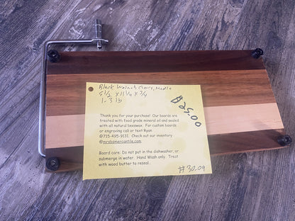 Board 07.30.09 Walnut, Cherry & Maple Cheese Slicer Board | Timber to Table