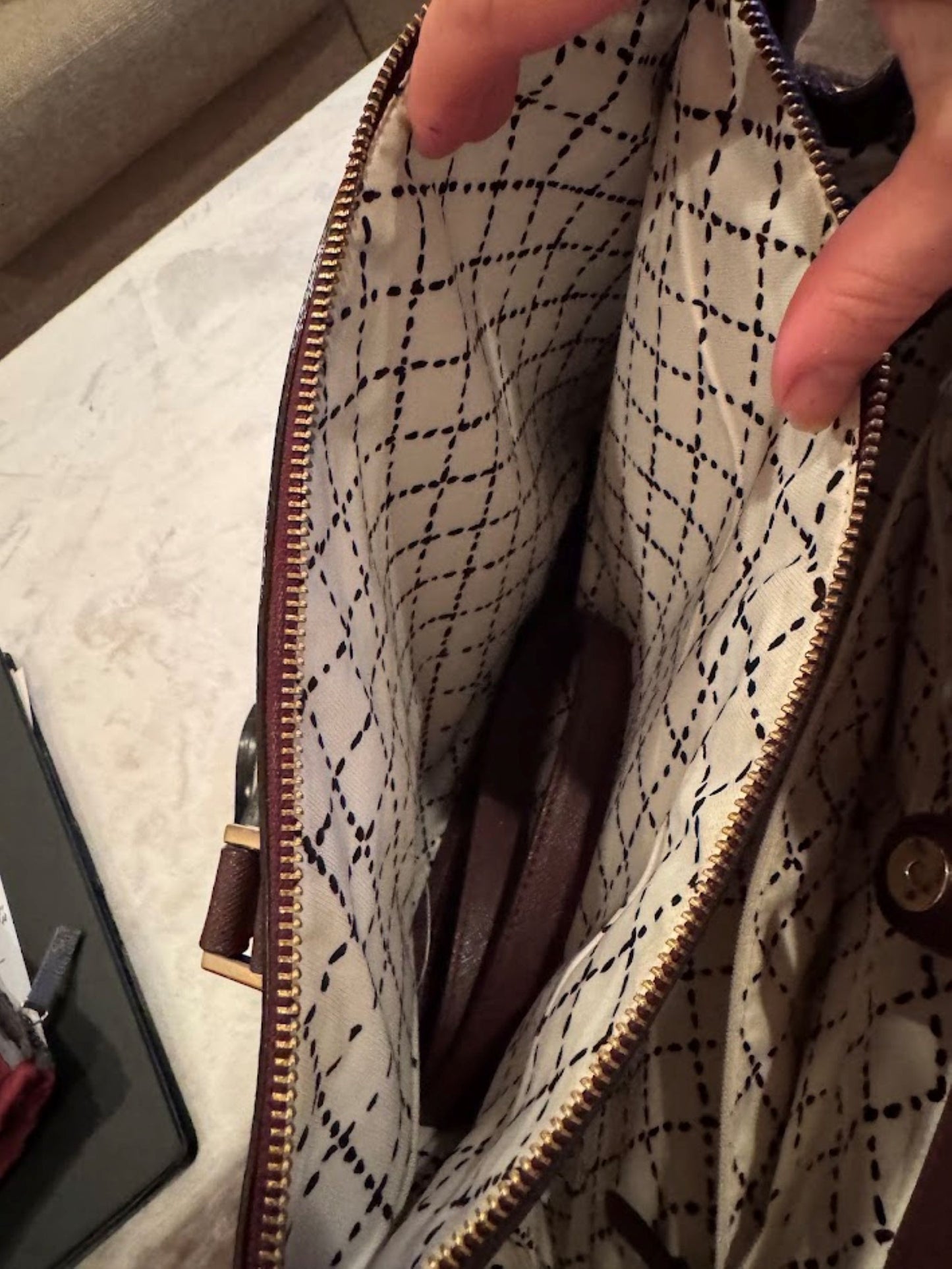 Authentic Pre-Owned Kate Spade Burgundy Briar Newbury Lane Large Tote Bag + Zip Wallet & Organizer | Handbag, Purse, Satchel