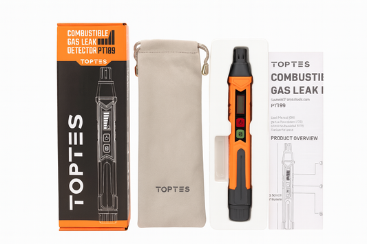 TOPTES PT199 Combustible Gas Leak Detector Portable Natural Gas Sniffer