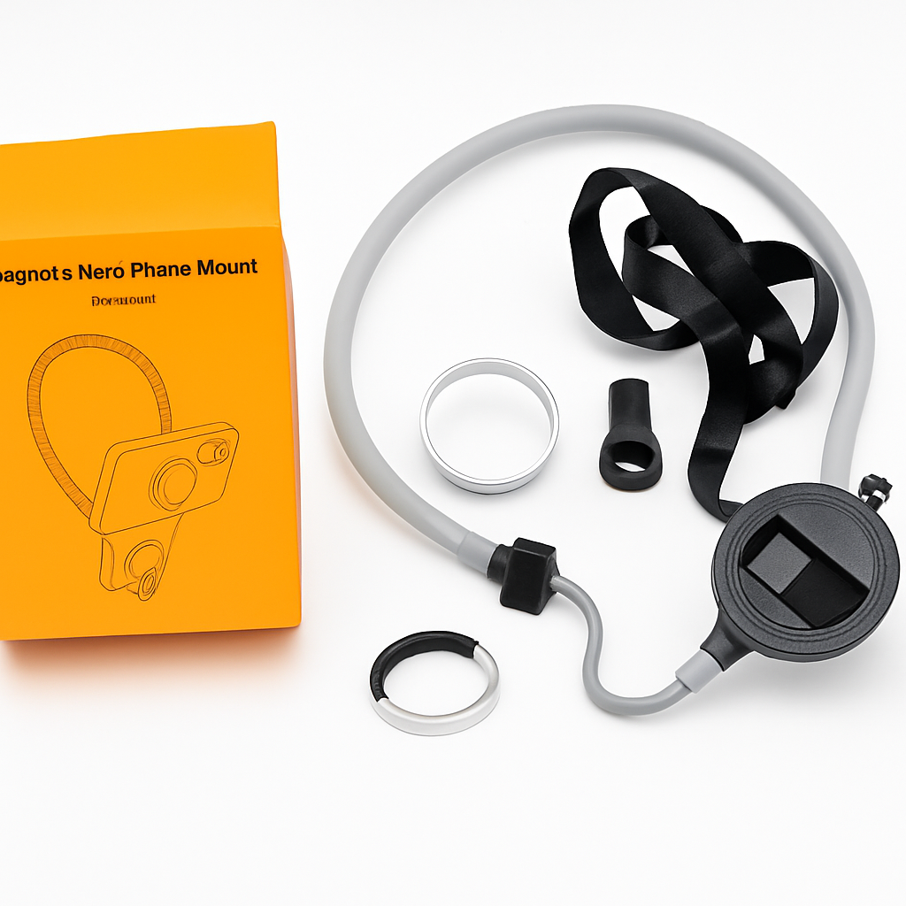 Magnetic Neck Phone Mount Hands-Free Holder | Adjustable Flexible Stand for TikTok, Videos, Calls & Travel