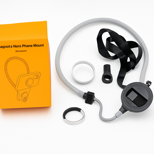 Magnetic Neck Phone Mount Hands-Free Holder | Adjustable Flexible Stand for TikTok, Videos, Calls & Travel