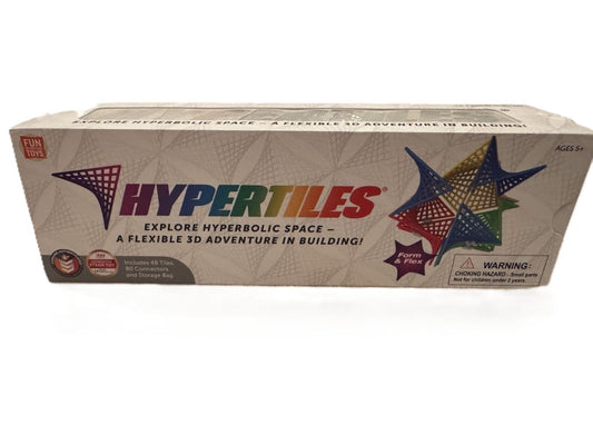 HyperTiles STEM Building Toy – 3D Geometric Construction Set for Kids Ages 5+, 48 Tiles & 80 Connectors, Educational Creative Toy NIB