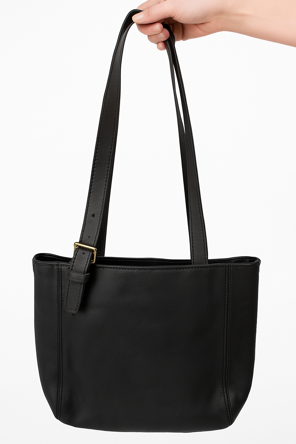 Coach Black Leather Tote Shoulder Bag (Style J4D-4157)