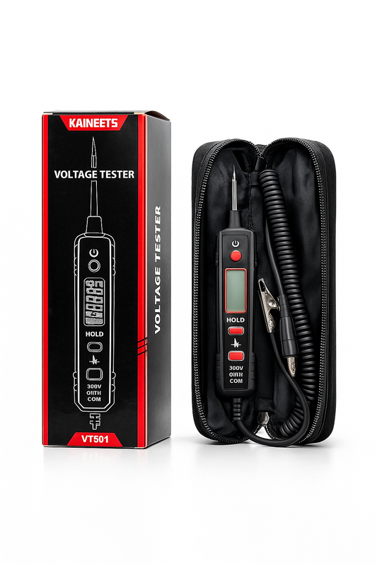 KAIWEETS VT501 Voltage Tester | Digital Electrical Circuit Tester with LCD Display & Carry Case