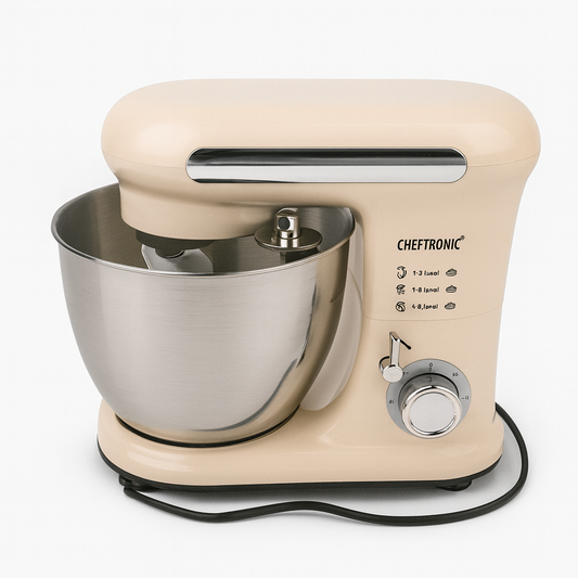Cheftronic 4.2 Qt Stand Mixer – 6-Speed Kitchen Mixer with Stainless Steel Bowl