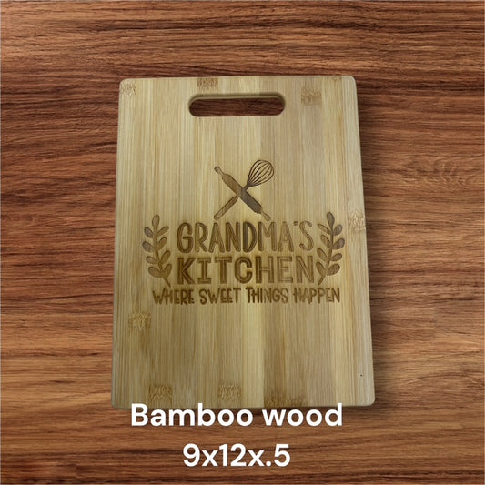 Board 07.05 Grandma’s Kitchen Bamboo Cutting Board