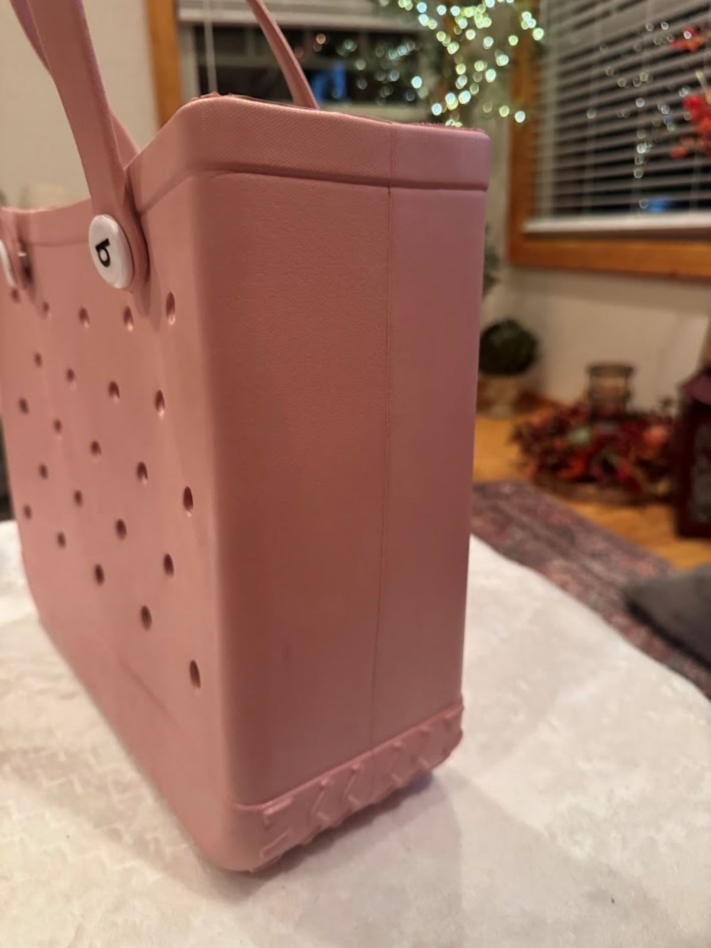 Medium Pink or Orange Croc Bag | Versatile Waterproof Tote for Shopping, Beach, & Travel