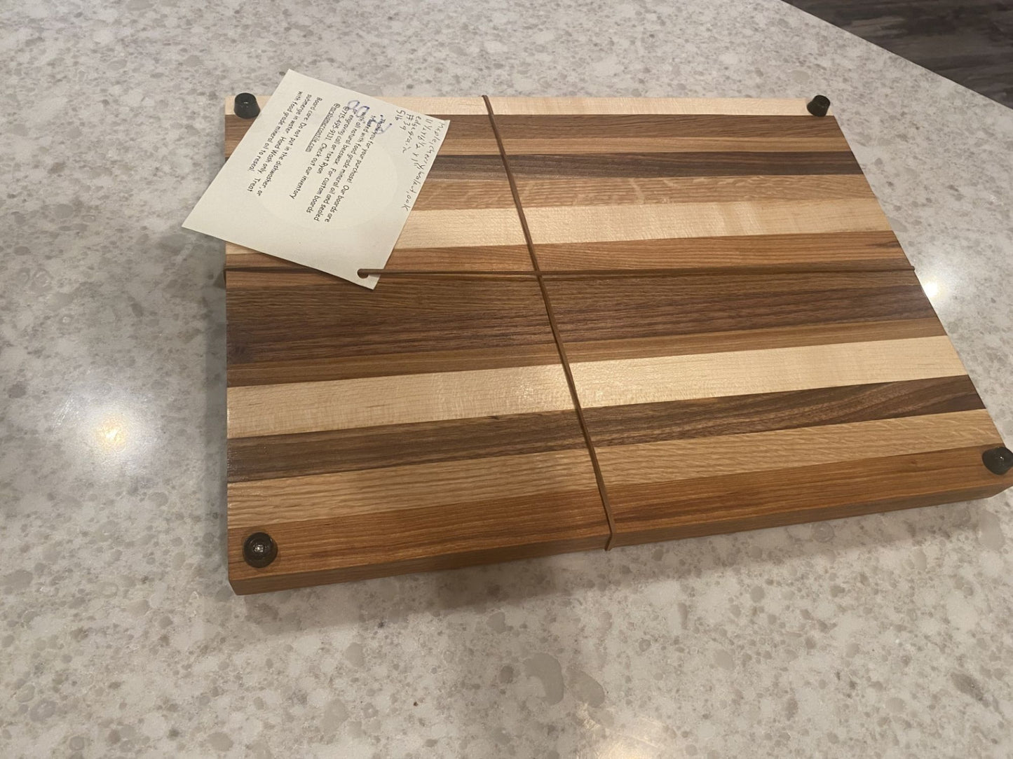 Edge Grain Handmade Cutting Board – Maple, Cherry, Walnut & Oak Wood 07.39 | Kitchen Gift