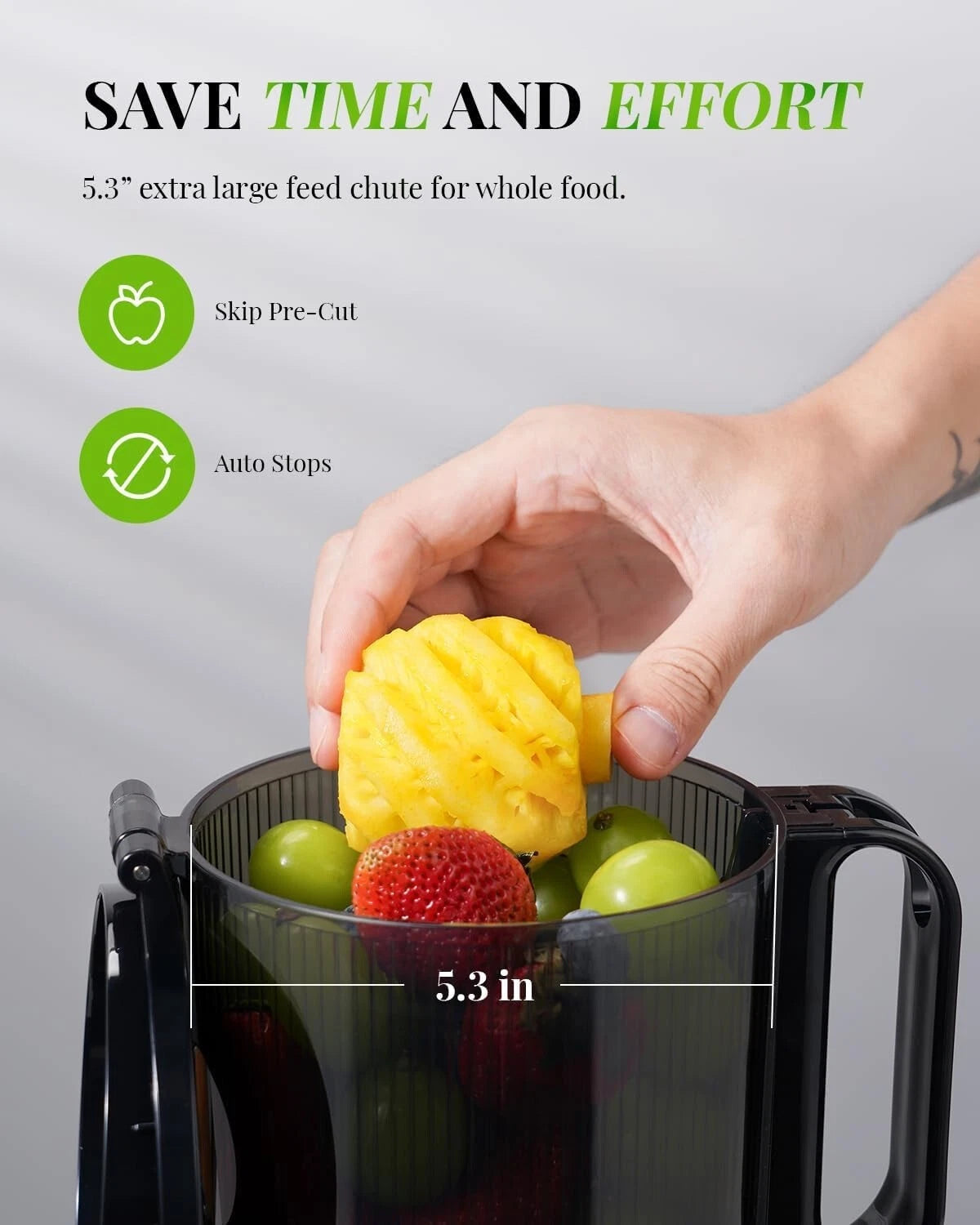 GDOR Self-Feeding Slow Juicer | Cold Press | Brand New in Box