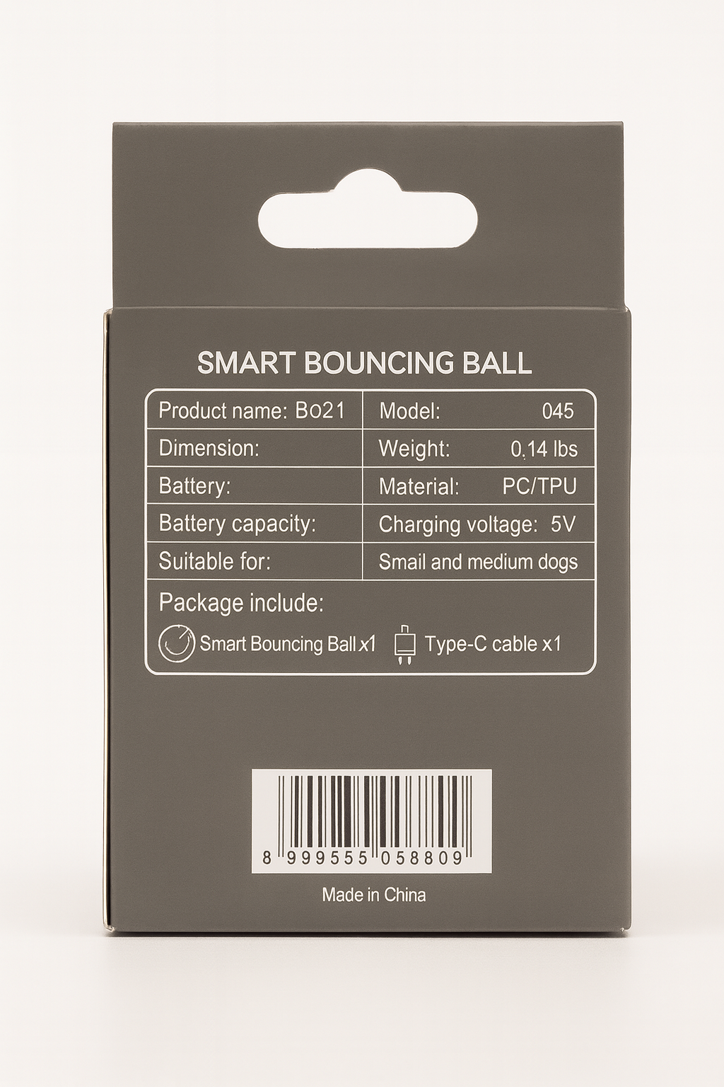 Interactive Smart Bouncing Ball for Pets – LED Rechargeable Motion Toy