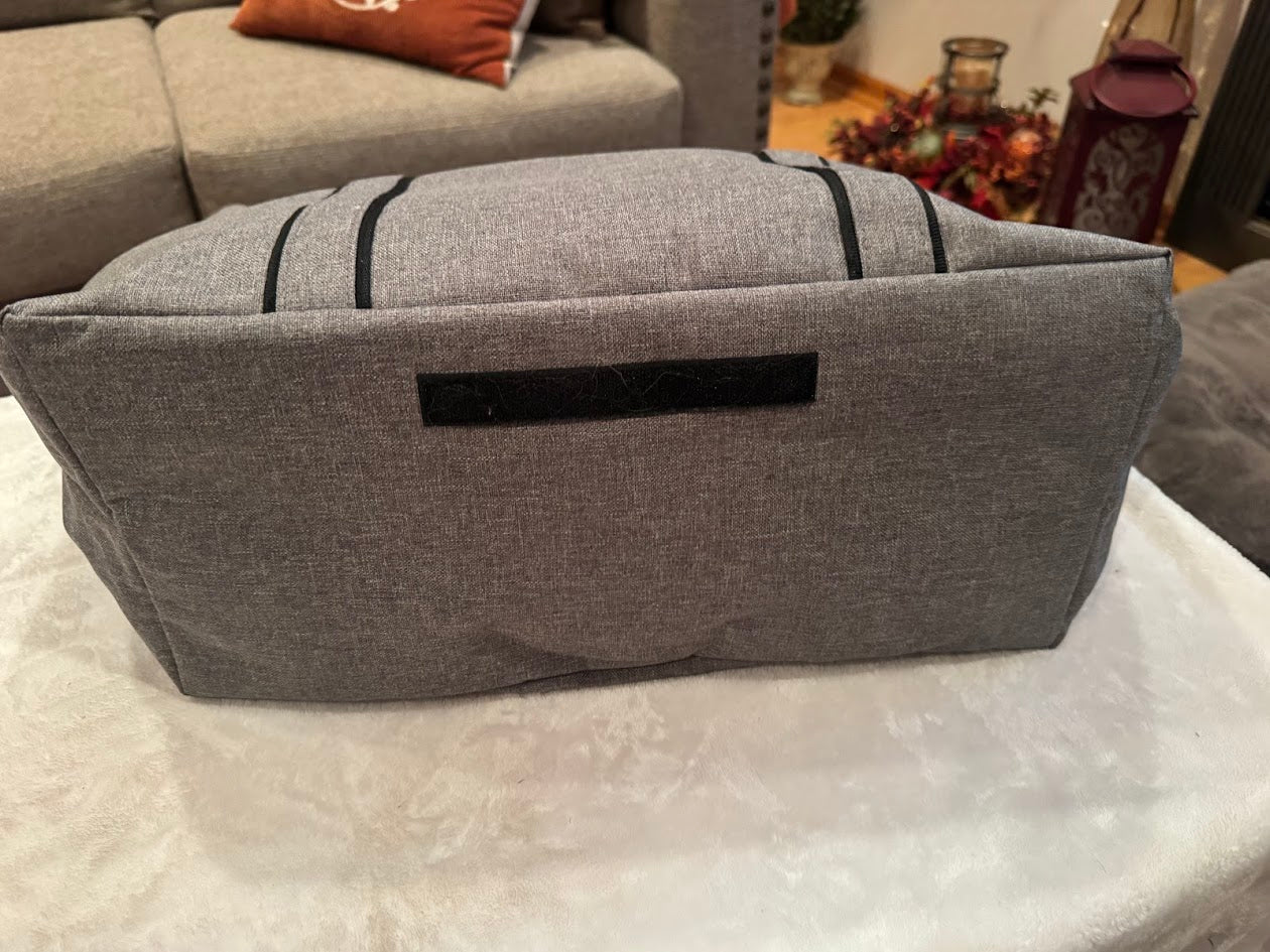 LocknLock Large Gray Insulated Cooler Bag – Thermal Picnic & Potluck Tote for Camping, Beach, or Groceries