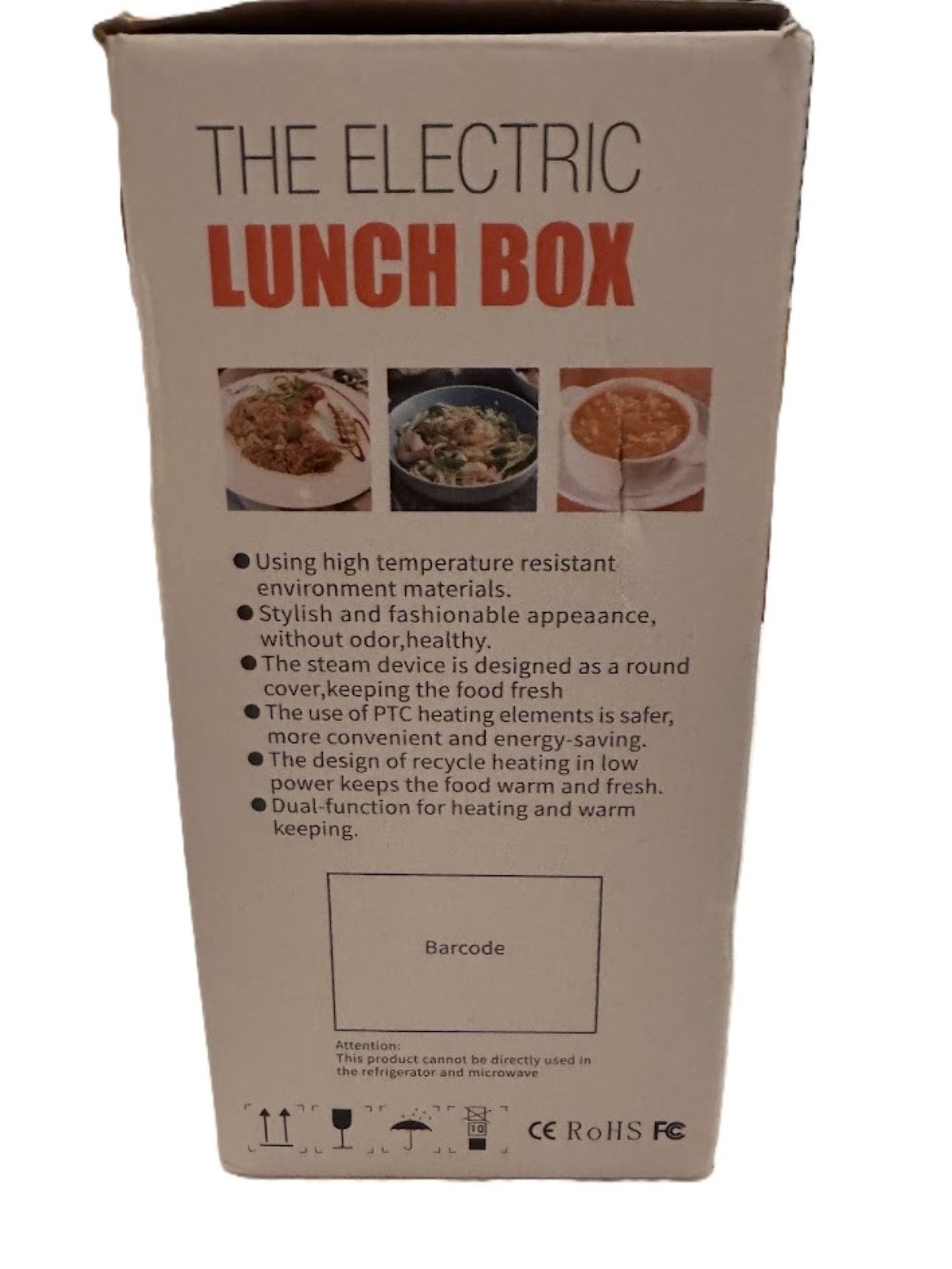 MDHAND Electric Lunch Box – Portable Self-Heating Food Warmer 110V/12V/24V for Work, Car & Outdoors with Lunch Bag New In Box