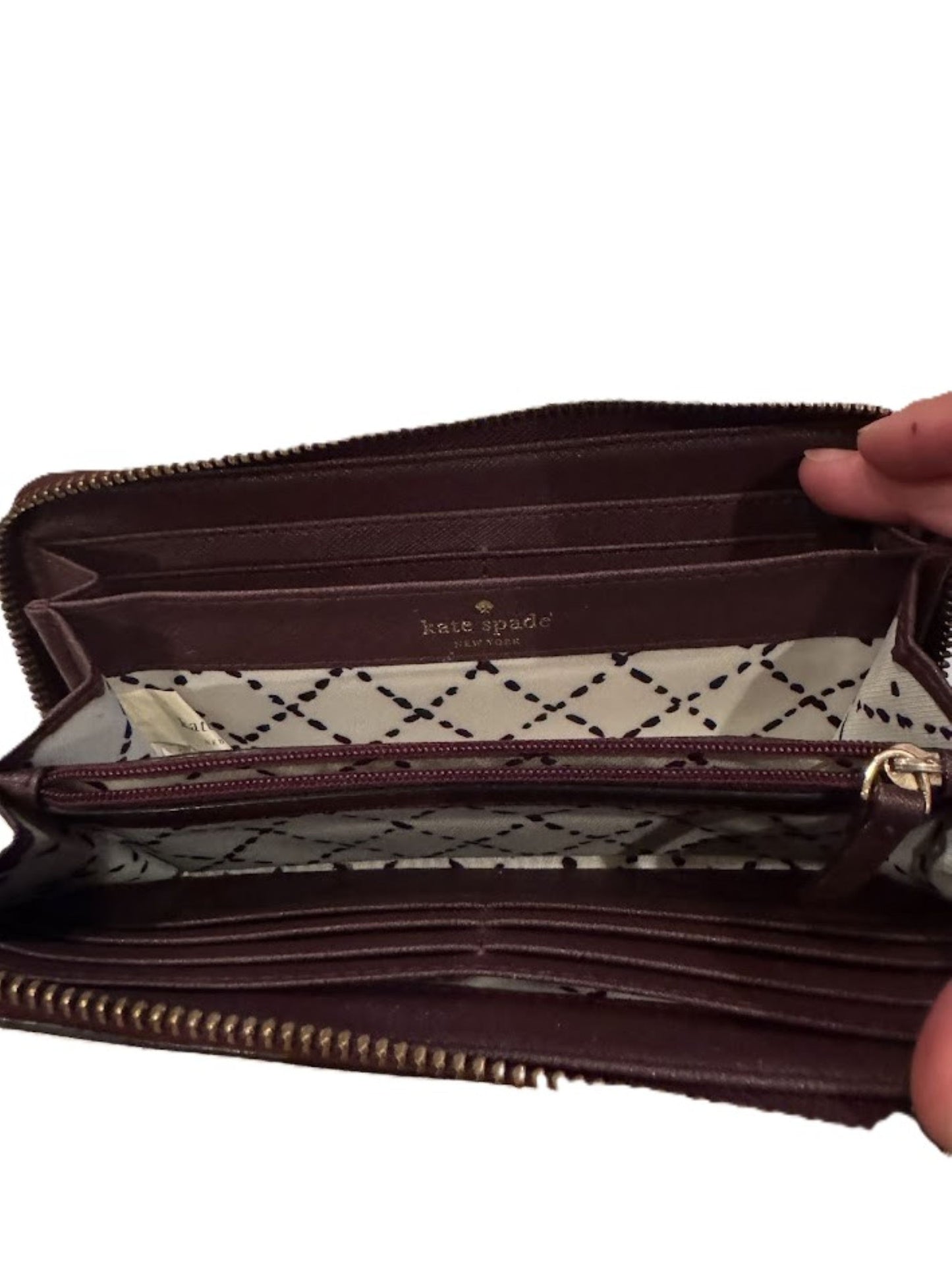 Authentic Pre-Owned Kate Spade Burgundy Briar Newbury Lane Large Tote Bag + Zip Wallet & Organizer | Handbag, Purse, Satchel