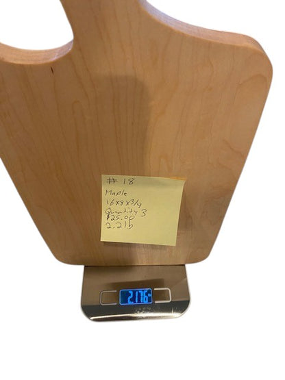 Board 07.18 Maple Paddle Cutting & Serving Board | Style #18