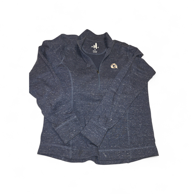 Women’s Georgetown Blue Quarter Zip Pullover – Lightweight Athletic Top (Size M)