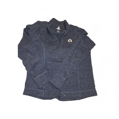 Women’s Georgetown Blue Quarter Zip Pullover – Lightweight Athletic Top (Size M)