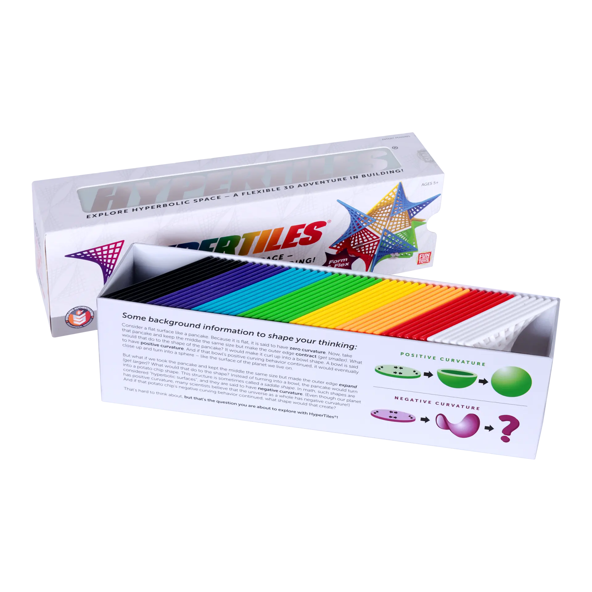 HyperTiles building set - open box, brand new, colorful geometric construction toy