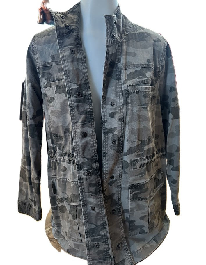 Universal Thread Gray Camo Utility Jacket Women’s Medium Military Style Jacket