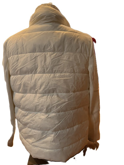 Old Navy Active White Quilted Puffer Jacket Women’s Small Lightweight Coat