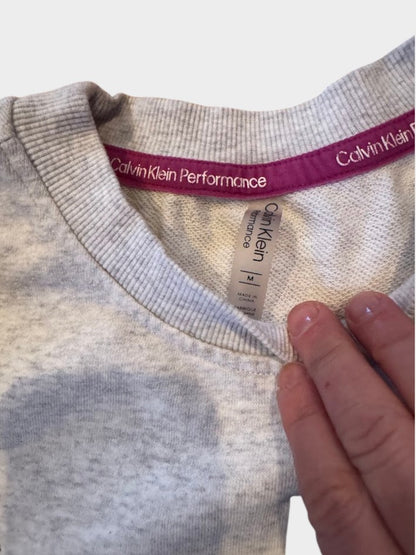 Calvin Klein Performance Gray Logo Sweatshirt Women’s Medium Crewneck Pullover