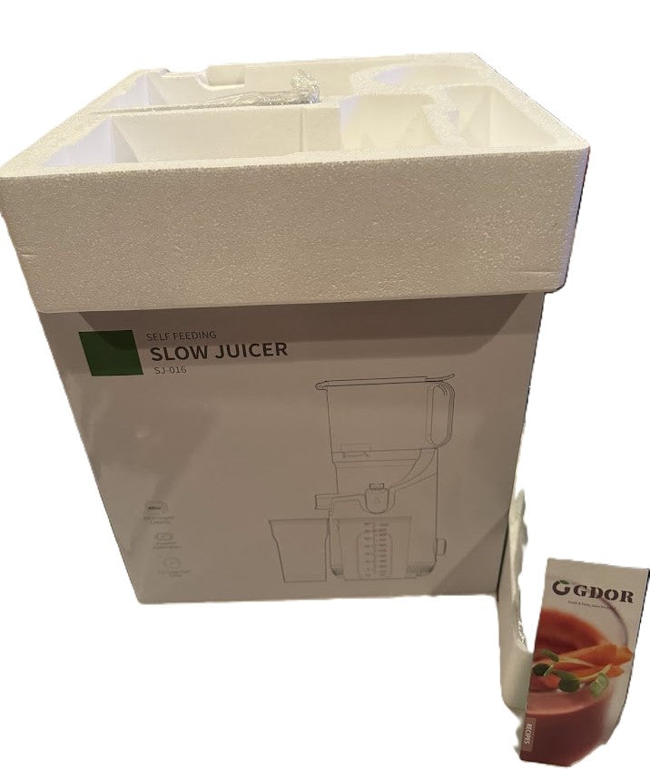 GDOR Self-Feeding Slow Juicer | Cold Press | Brand New in Box