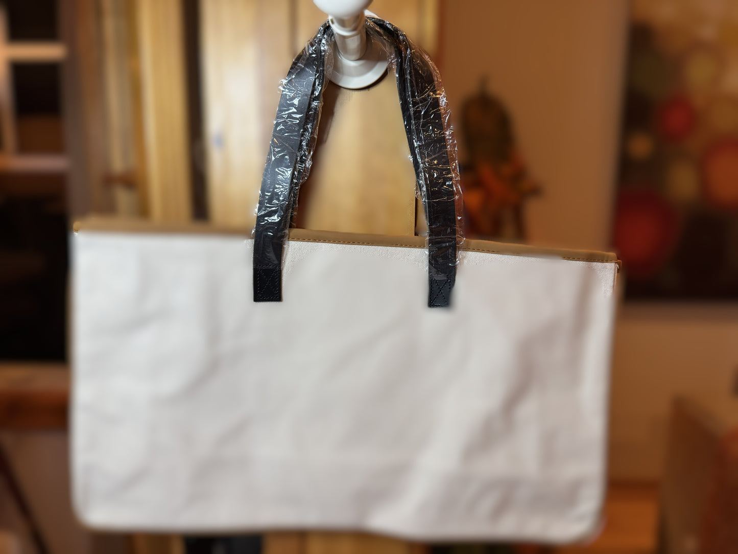 “Road Trip” Canvas Tote – 20" x 11" x 6" | Durable Travel & Everyday Bag | Brand New