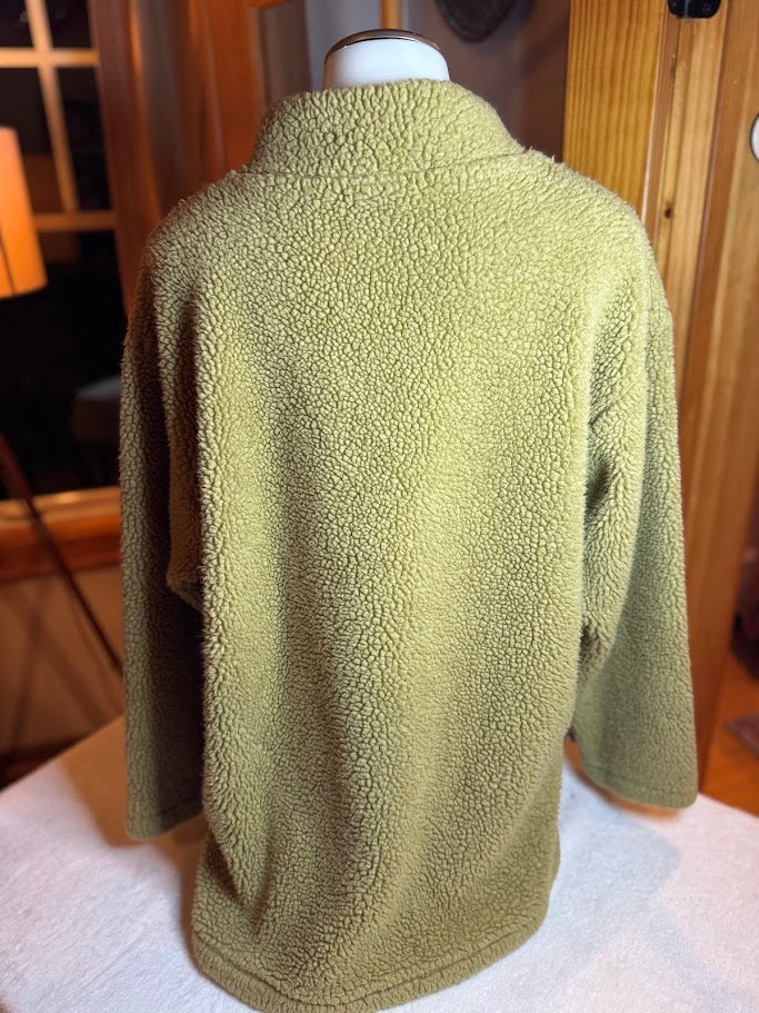 A Month of Sundays Sherpa Fleece Pullover – Cozy Textured Mock Neck – Size Small