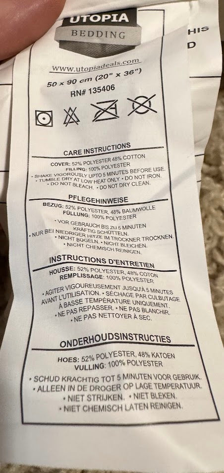 Utopia Premium Bed Pillows — Pack of 2 King Size Pillows