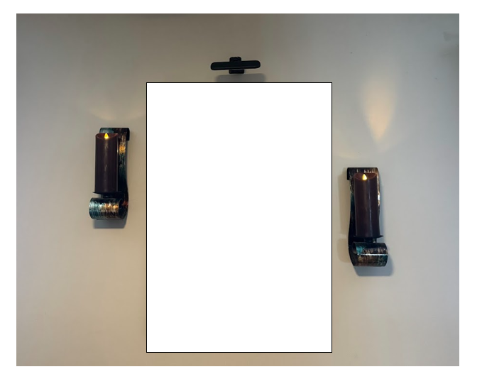 Blue & Bronze Patina Metal Wall Candle Holders – Set of 2