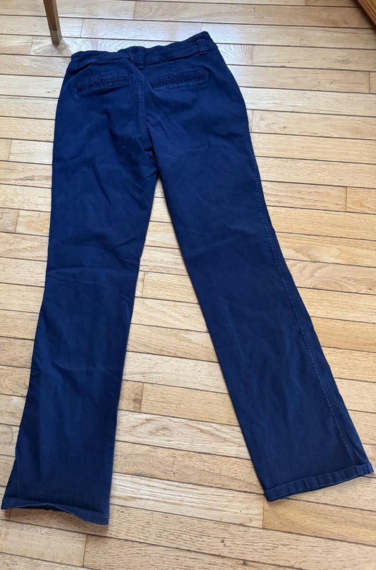 Stylish Maurices Navy Blue Casual Pants, Women's Size 5/6 - Comfy Everyday Wear