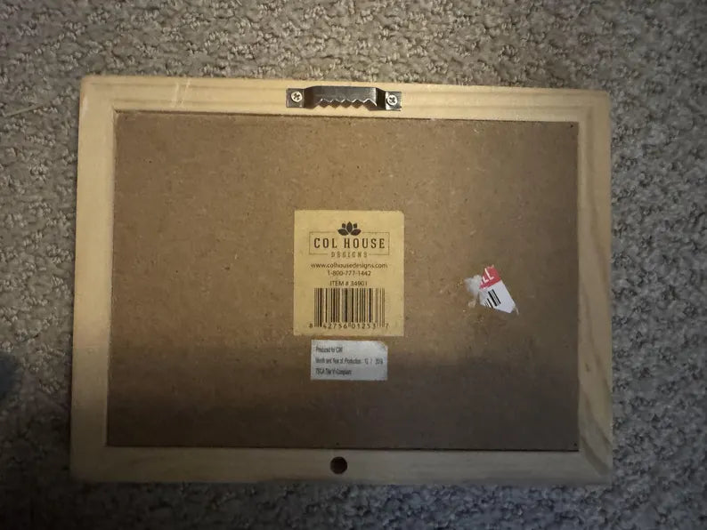 Blended and Blessed Handcrafted 8x6 Rustic Farmhouse Sign