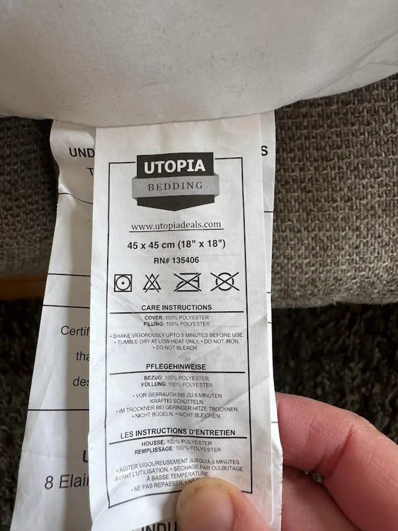 Blue and Brown Paisley and Striped Farmhouse Throw Pillow Covers 18x18 Set of 4