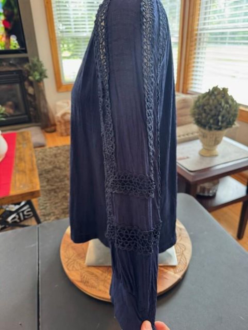 Navy Summer Blouse for Women | Lightweight & Breathable Cotton Blouse