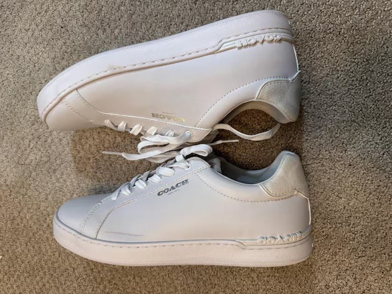 Coach White Leather Men’s Size 11.5 Sneakers Shoes