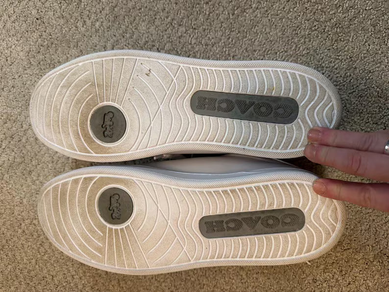 Coach White Leather Men’s Size 11.5 Sneakers Shoes