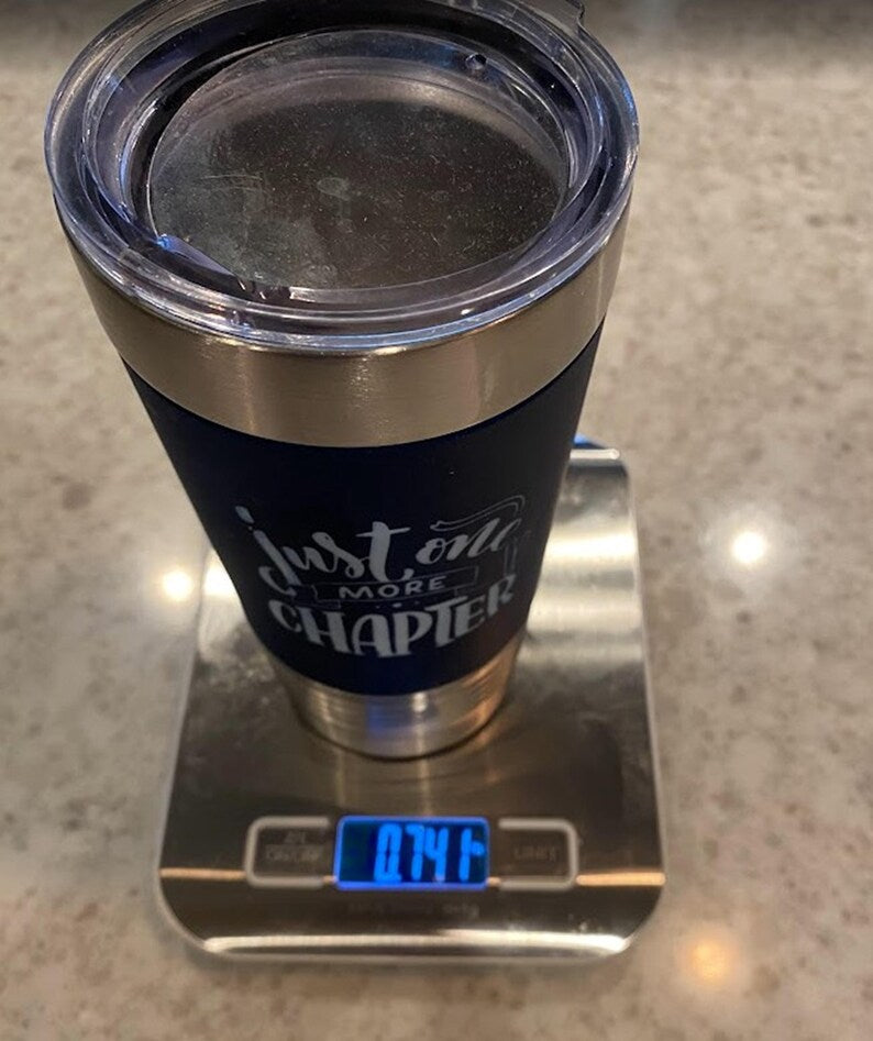 Book Lover Stainless Steel Travel Mug: 'Just One More Chapter'